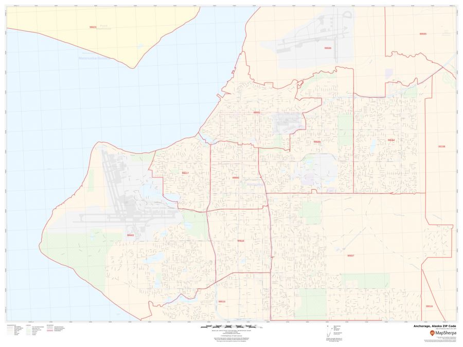 Anchorage ZIP Code Map