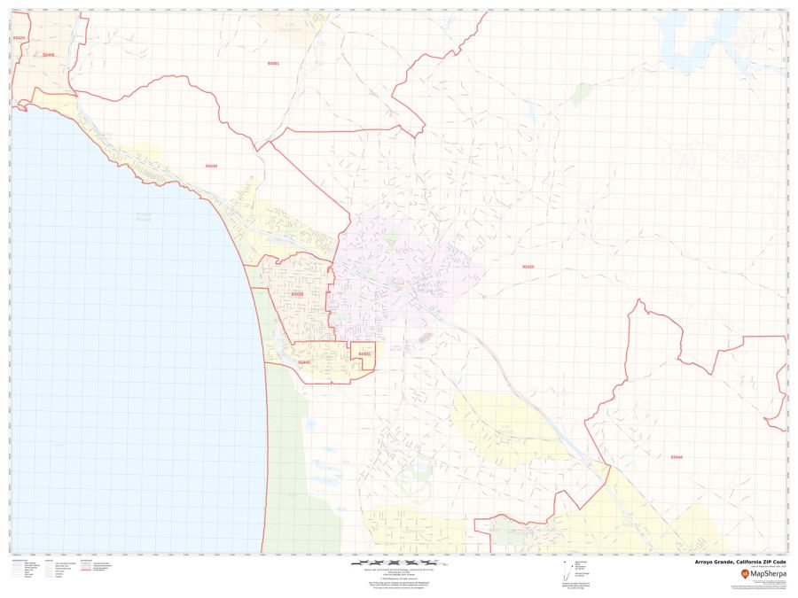 Arroyo Grande ZIP Code Map