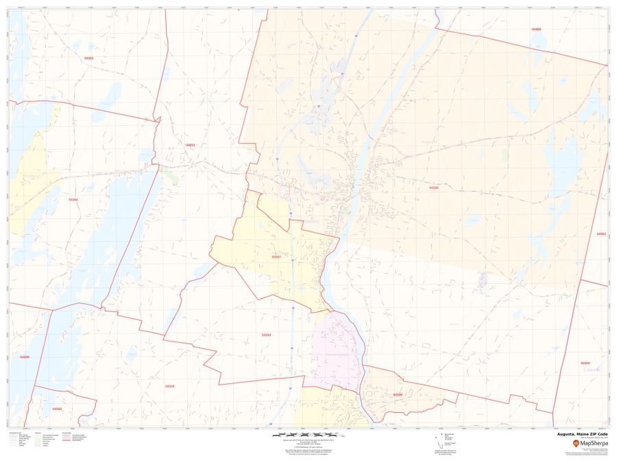 Augusta ZIP Code Map