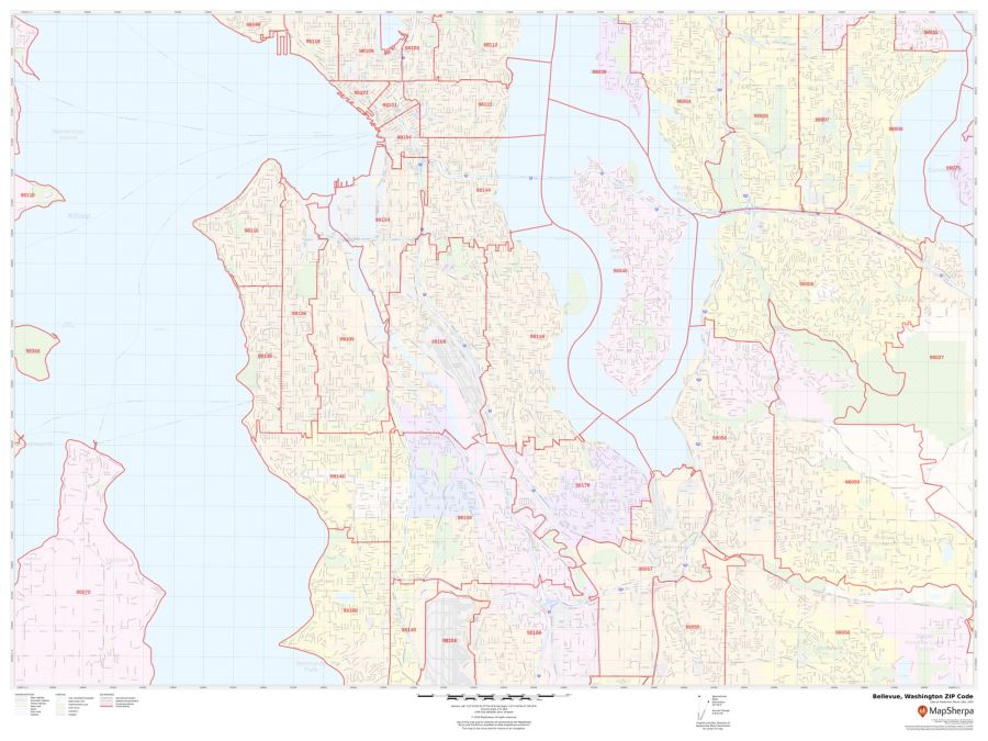 Bellevue ZIP Code Map