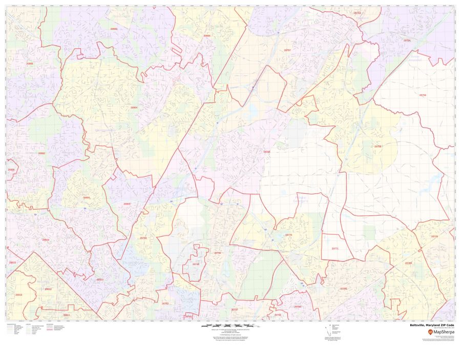Beltsville ZIP Code Map