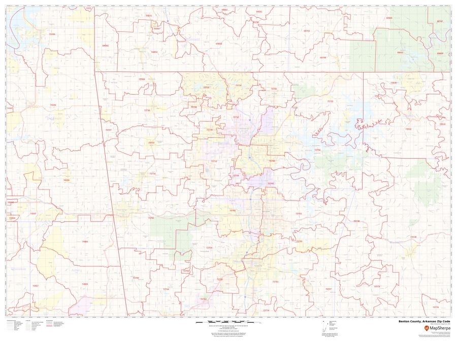 Benton County Zip Code Map