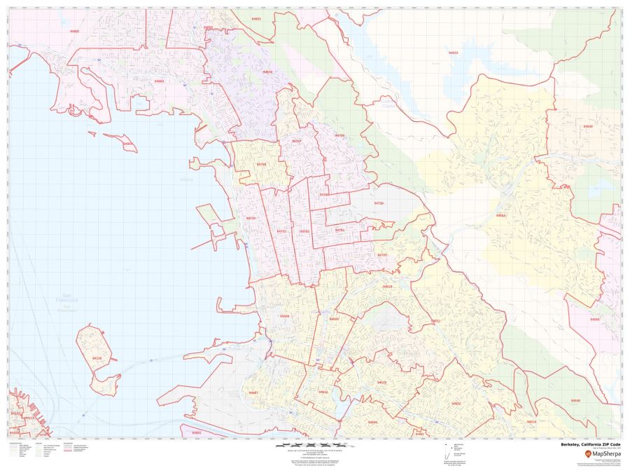 Berkeley ZIP Code Map