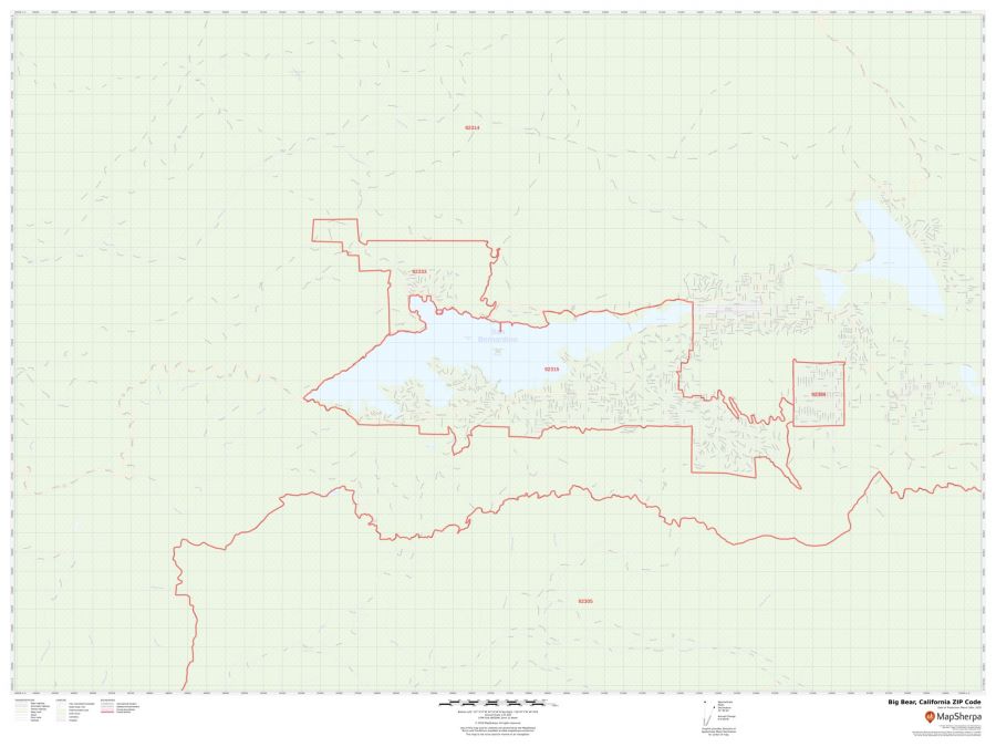Big Bear ZIP Code Map