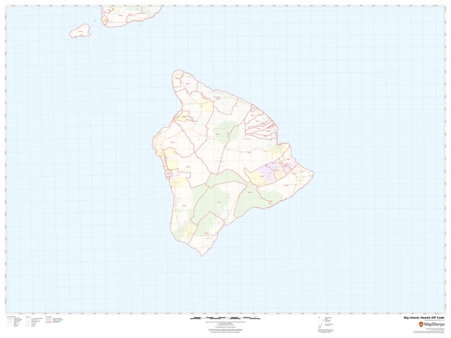Big Island ZIP Code Map