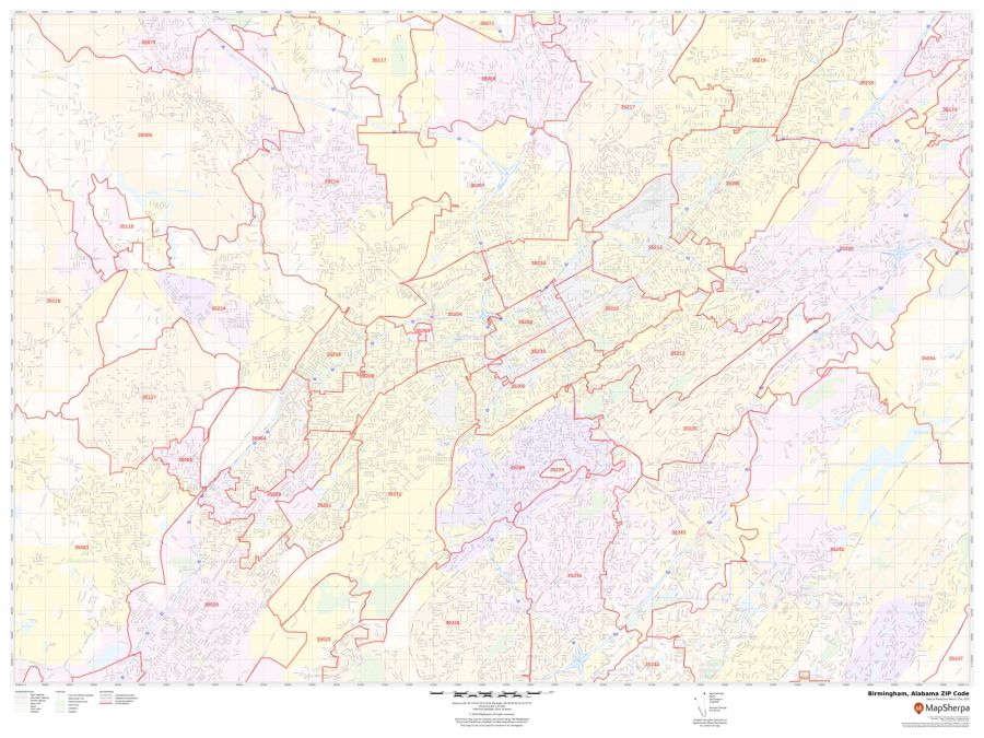 Birmingham ZIP Code Map