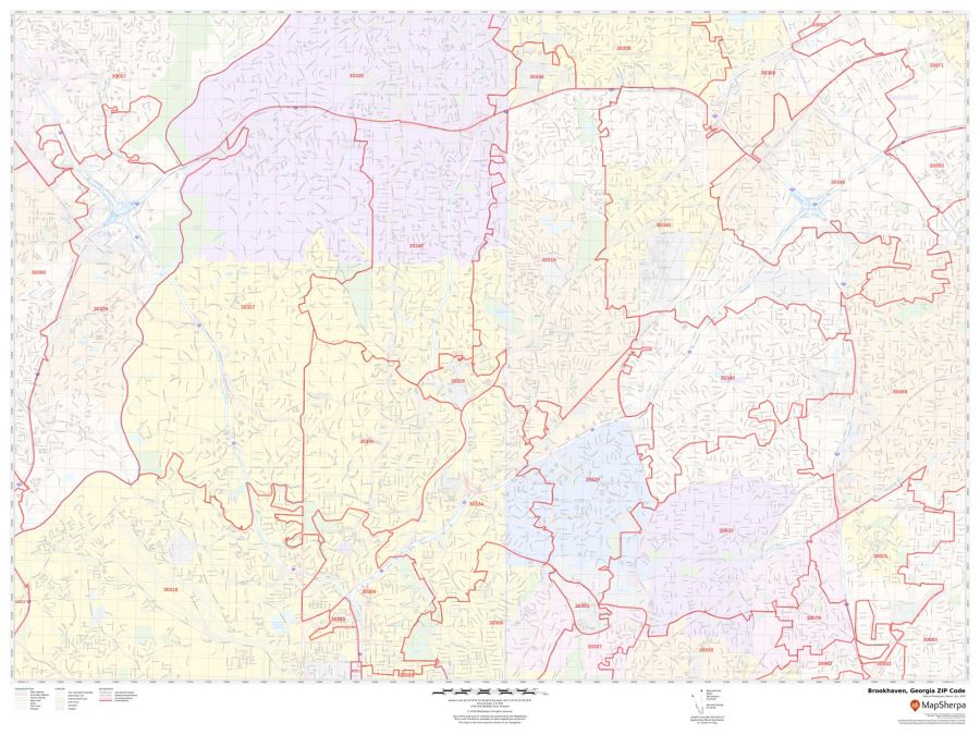 Brookhaven ZIP Code Map