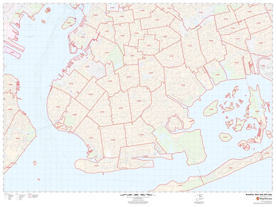 Brooklyn ZIP Code Map