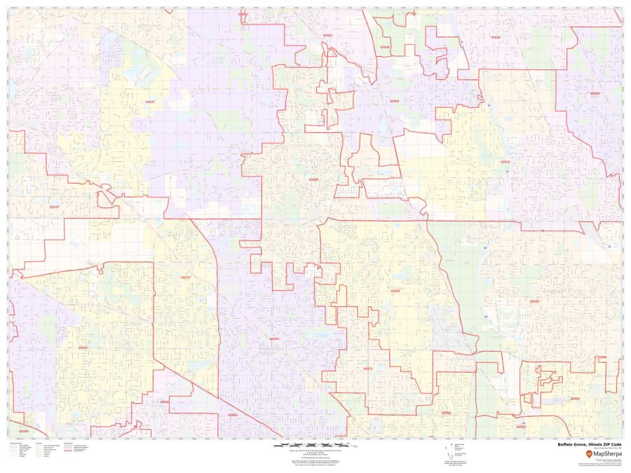 Buffalo Grove ZIP Code Map