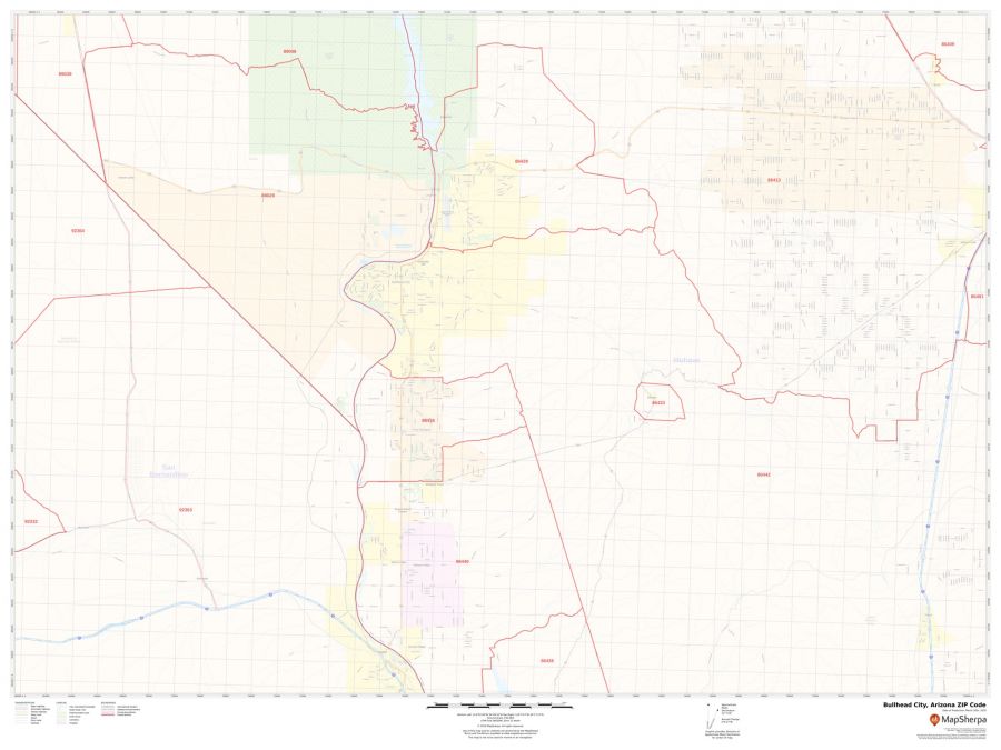Bullhead City ZIP Code Map