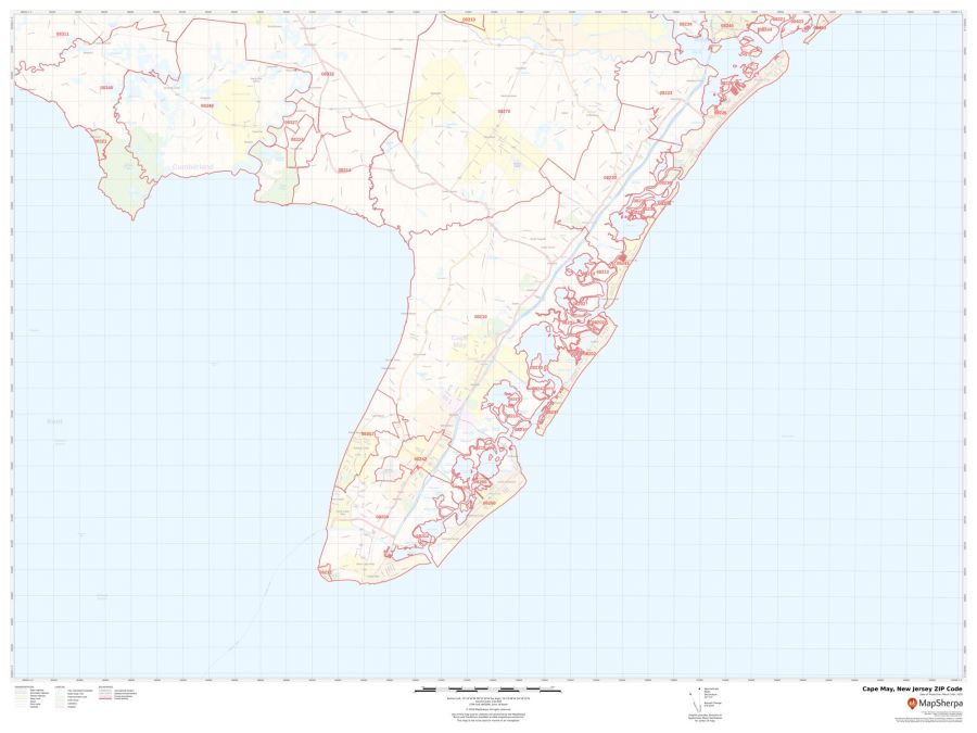Cape May ZIP Code Map