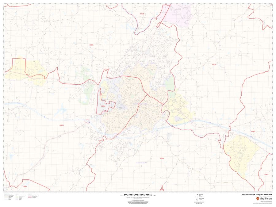 Charlottesville ZIP Code Map