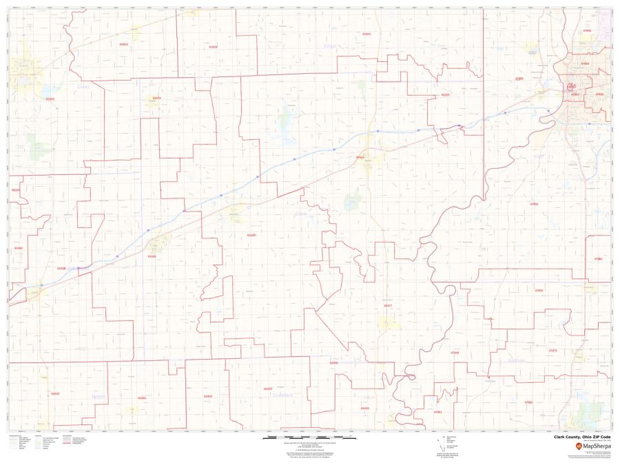 Clark County ZIP Code Map