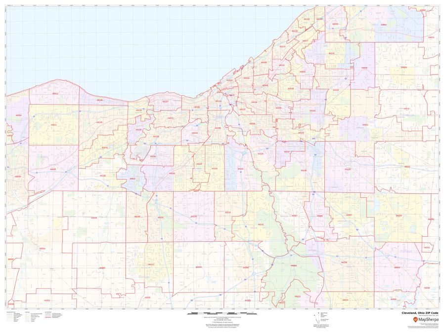 Cleveland ZIP Code Map