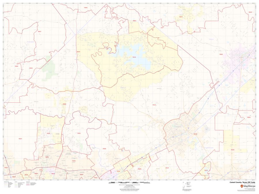 Comal County Zip Code Map