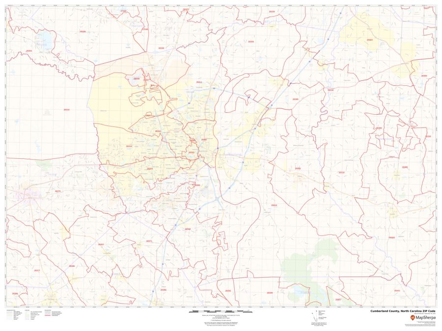Cumberland County ZIP Code Map