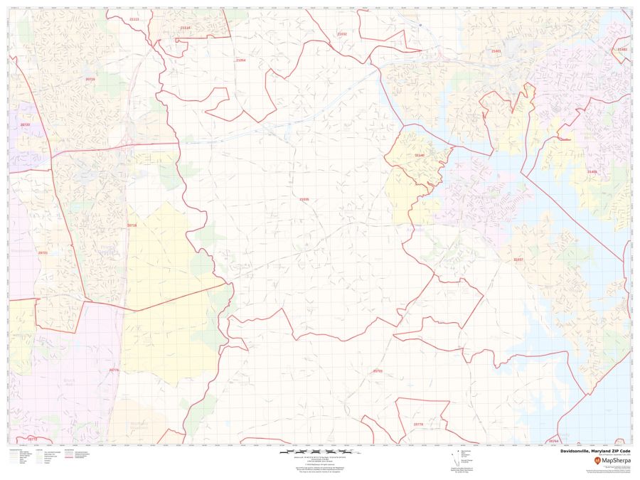 Davidsonville ZIP Code Map