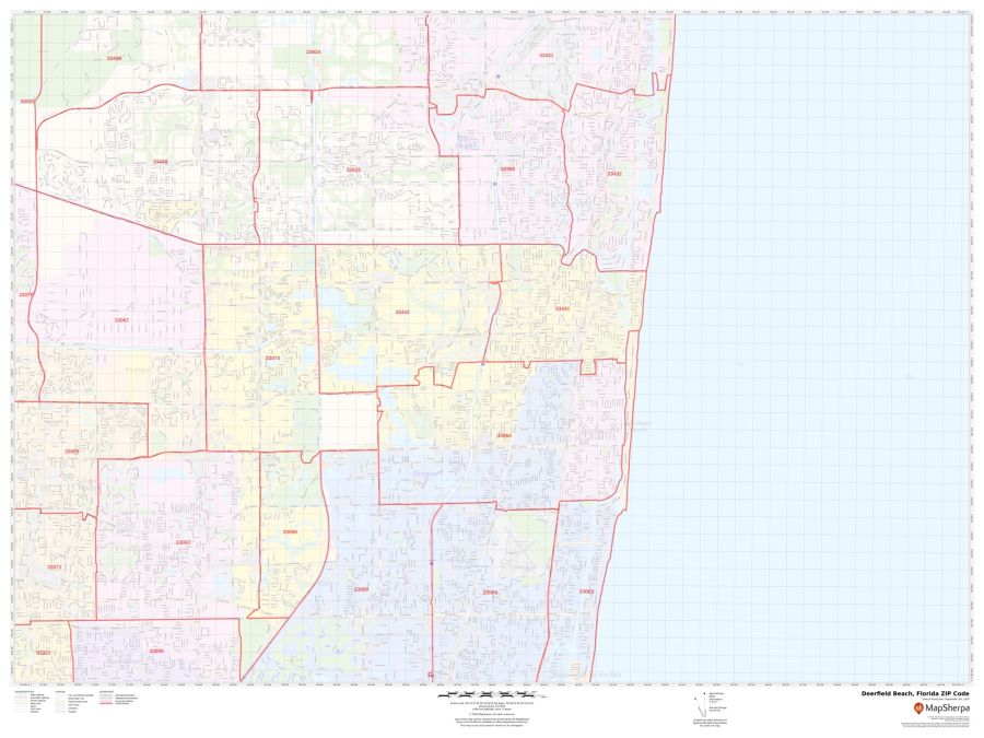 Deerfield Beach ZIP Code Map