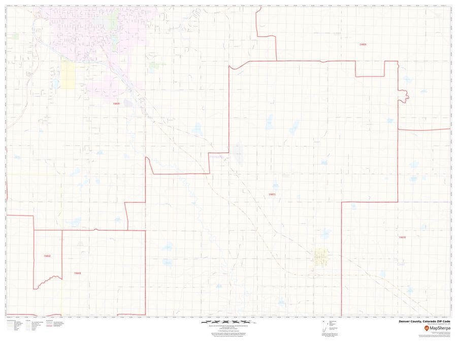 Denver County ZIP Code Map