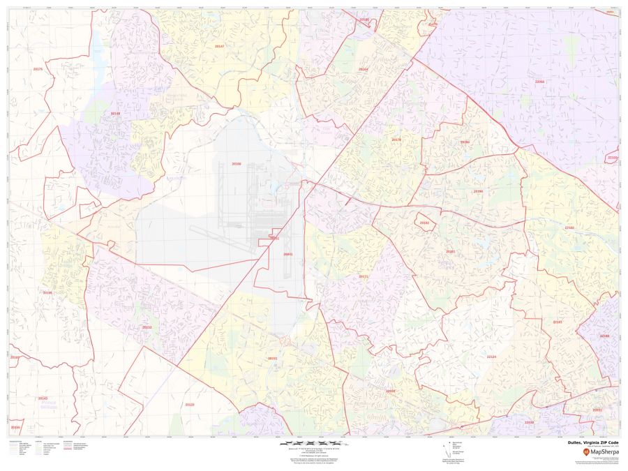 Dulles ZIP Code Map