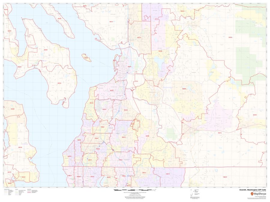 Everett ZIP Code Map