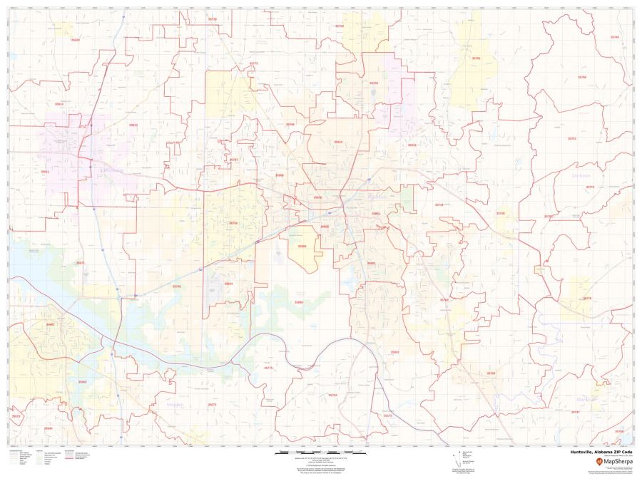 Huntsville ZIP Code Map