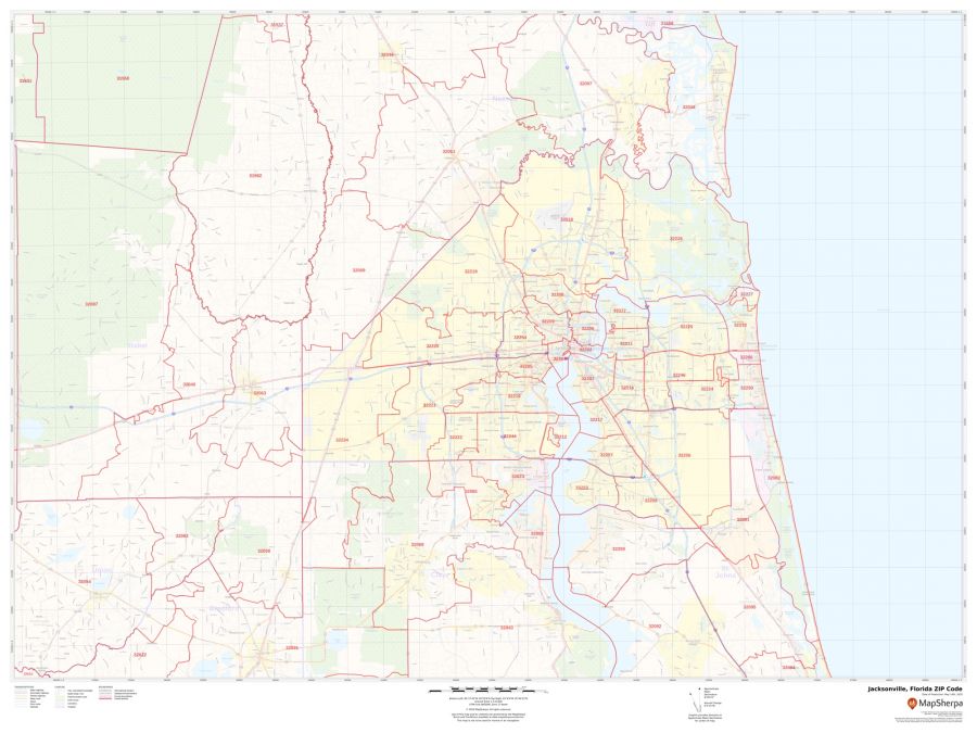 Jacksonville ZIP Code Map