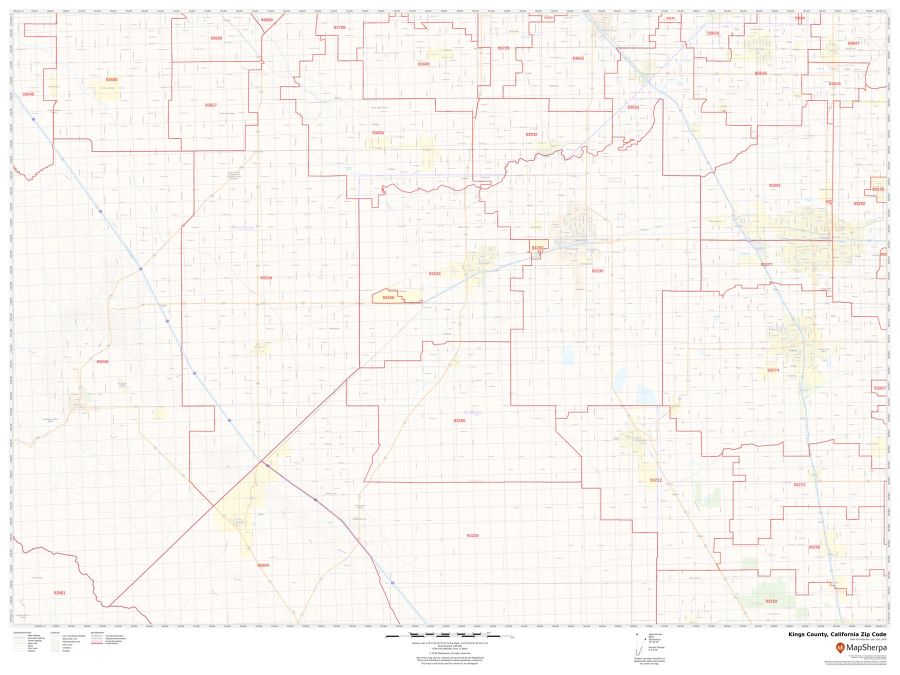 Kings County Zip Code Map