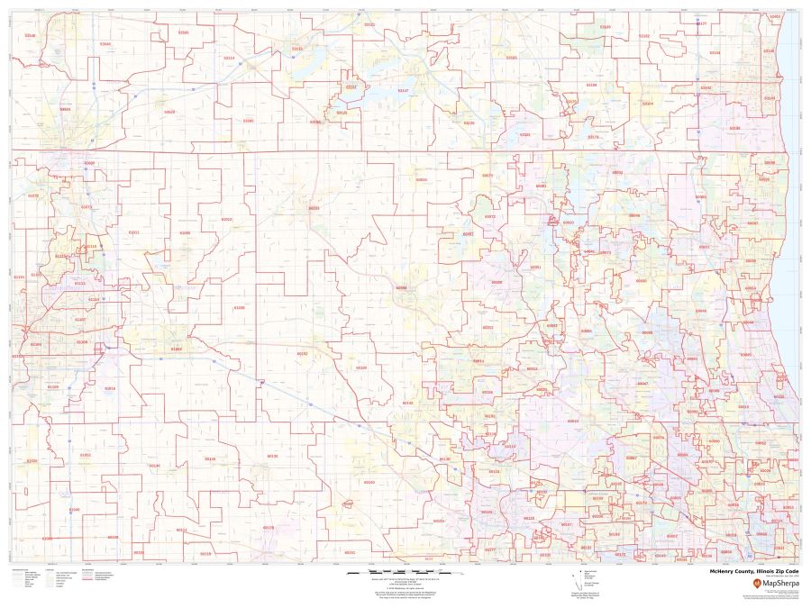 McHenry County Zip Code Map