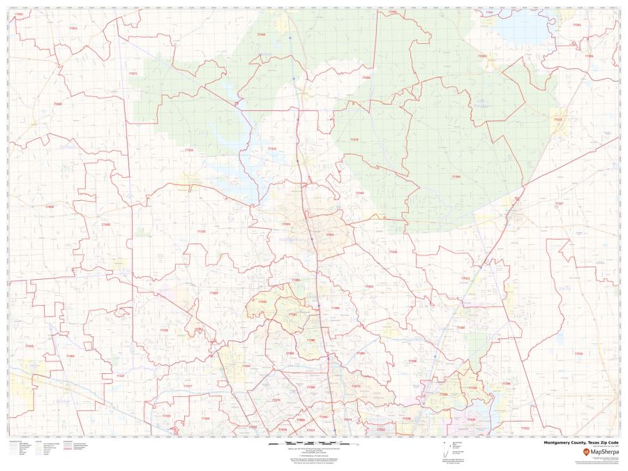 Montgomery County Zip Code Map