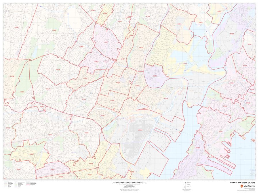 Newark ZIP Code Map