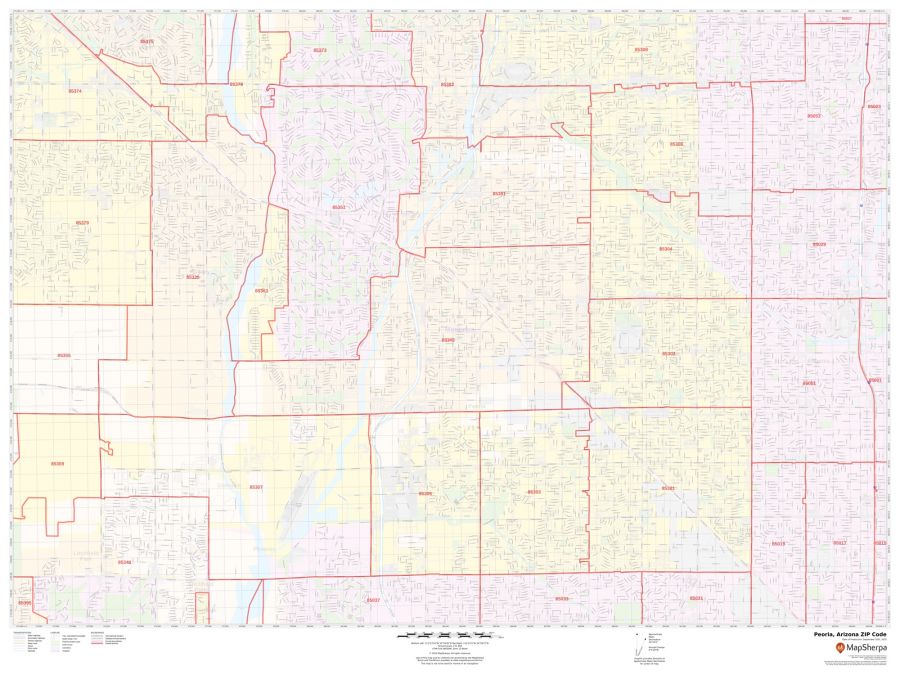 Peoria ZIP Code Map