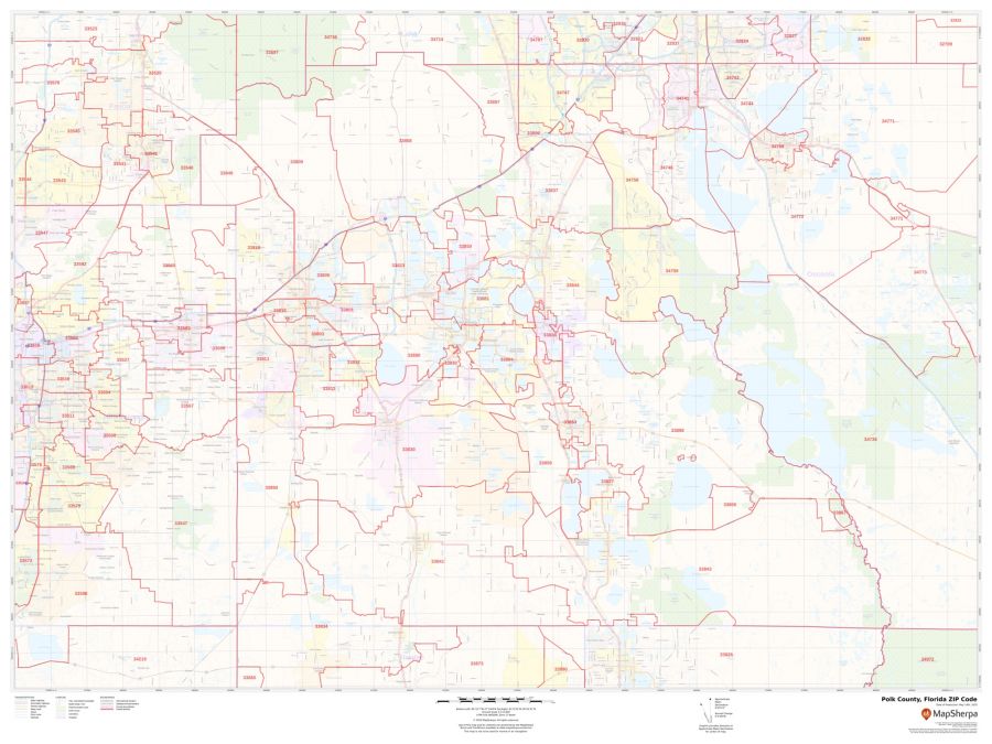 Polk County ZIP Code Map