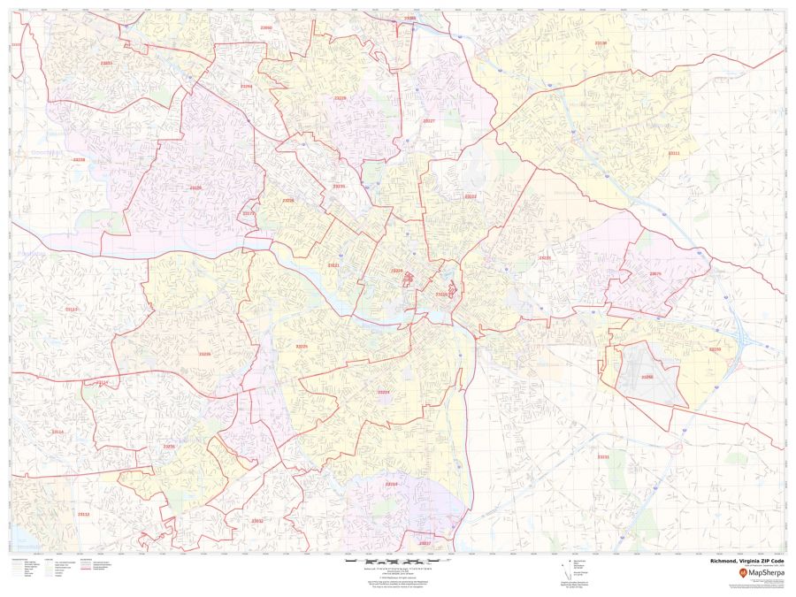 Richmond ZIP Code Map