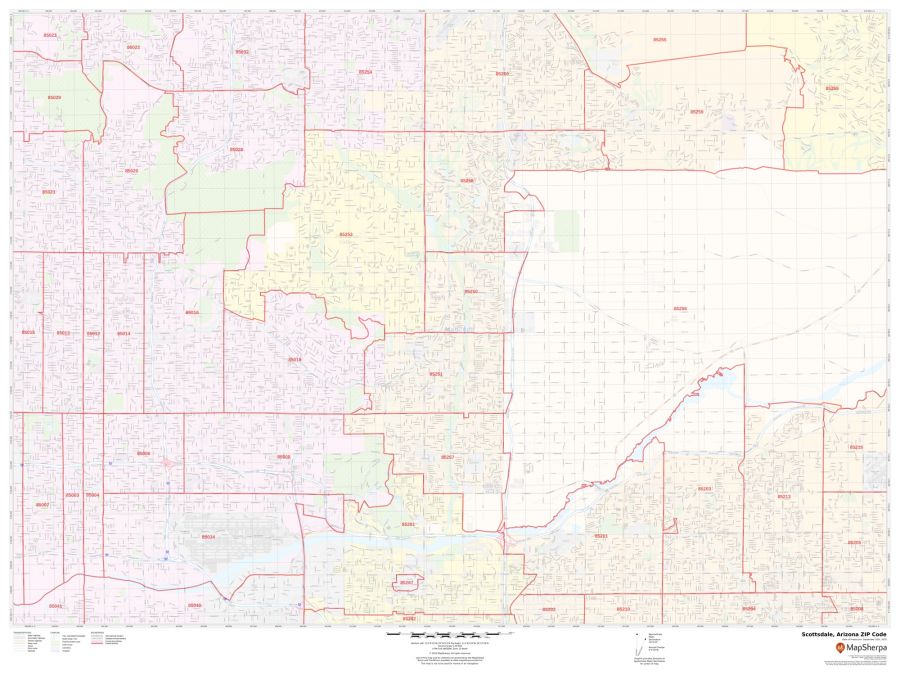 Scottsdale ZIP Code Map