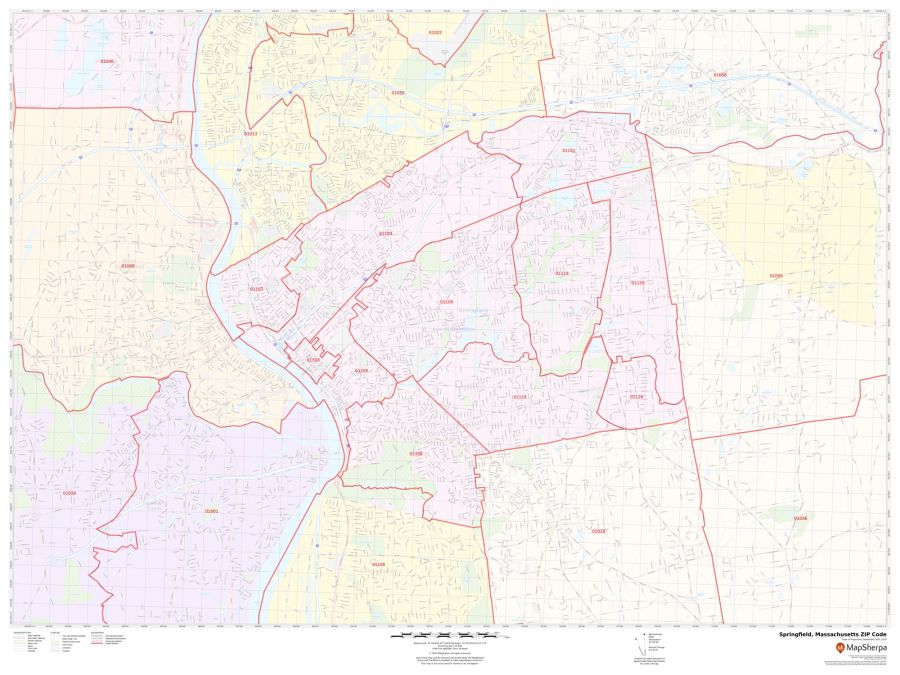 Springfield ZIP Code Map