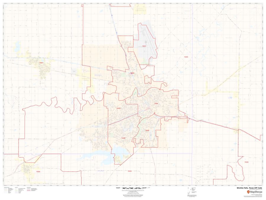 Wichita Falls ZIP Code Map