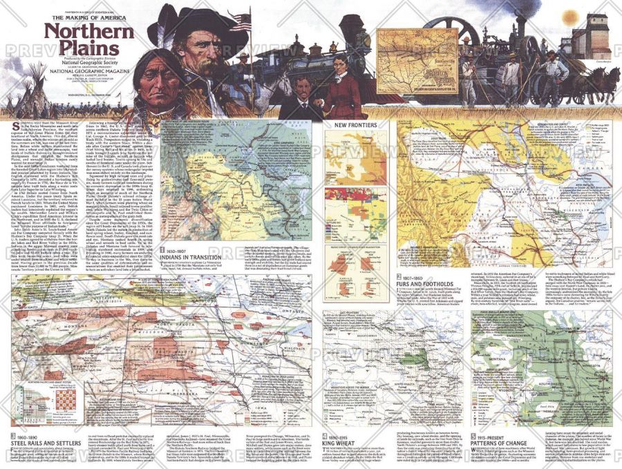 Northern Plains Map Side 2 Published 1986