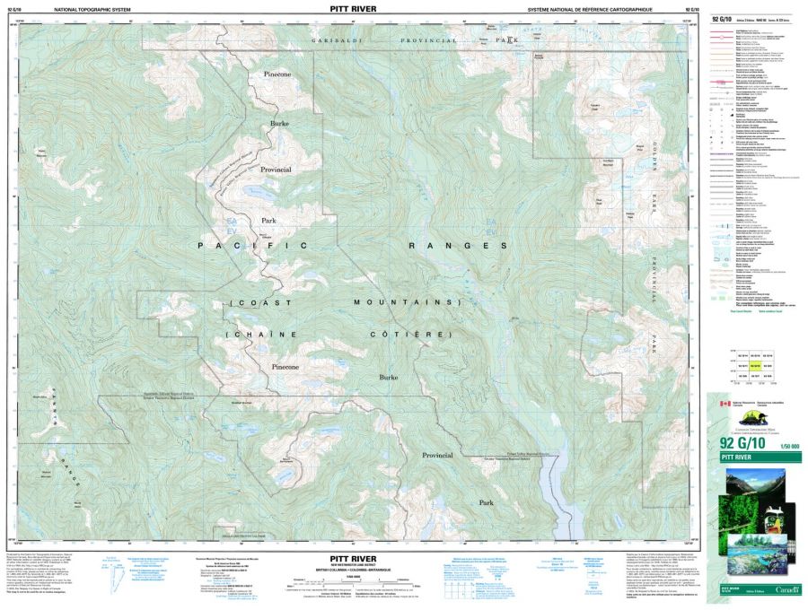 Pitt River - 92 G/10 - British Columbia Map