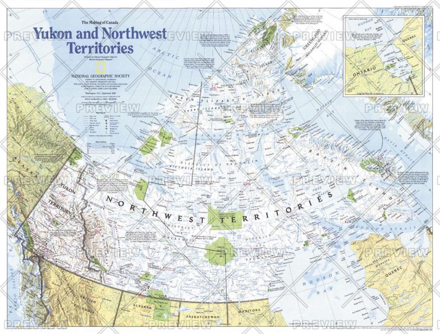 Making Of Canada Yukon And Northwest Territories Published 1997 Map