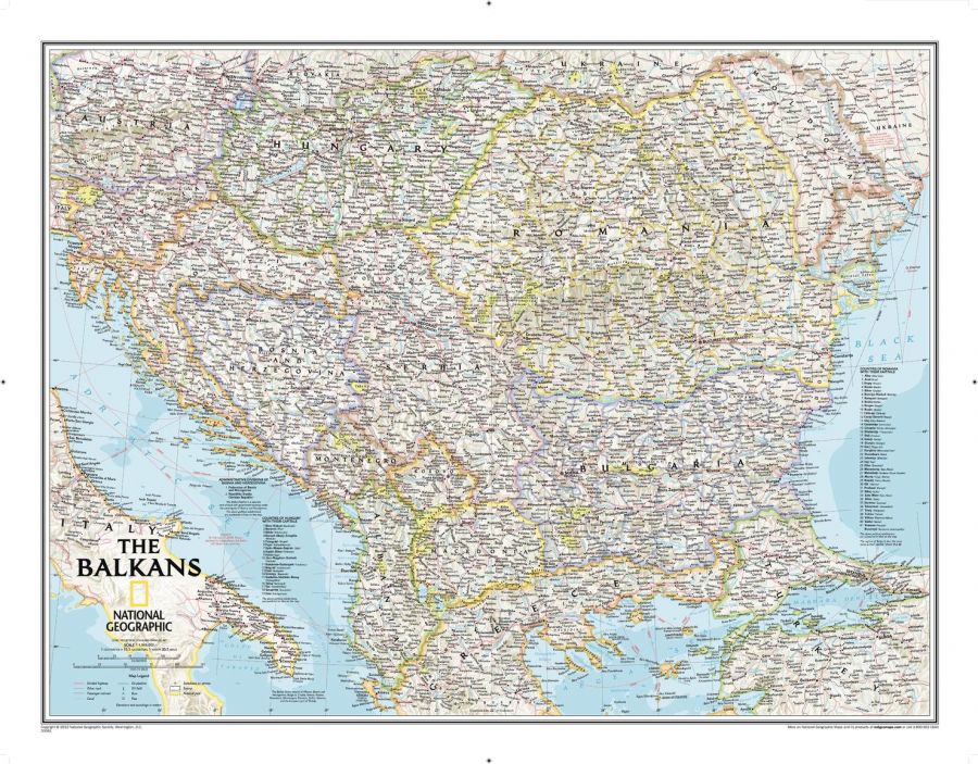 The Balkans Classic Map