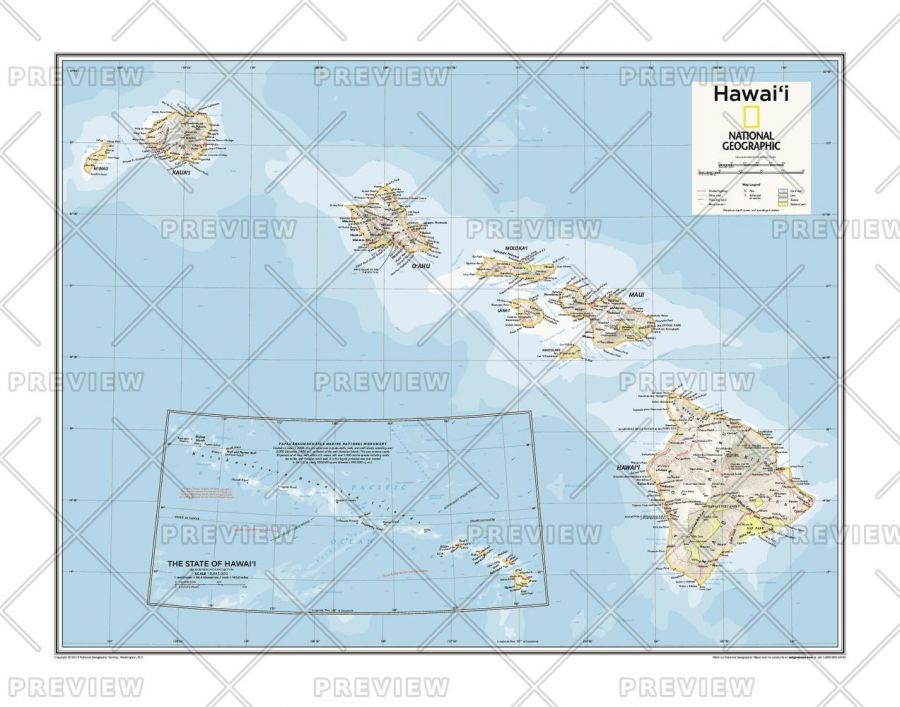 Hawai I Atlas Of The World 10Th Edition Map