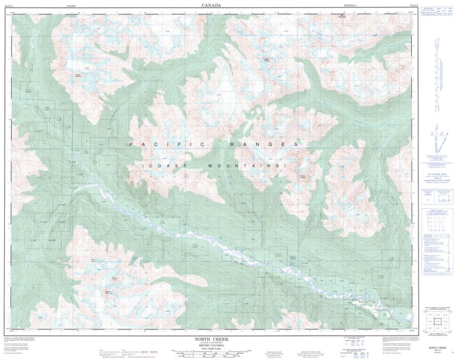 Norh Creek - 92 J/11 - British Columbia Map