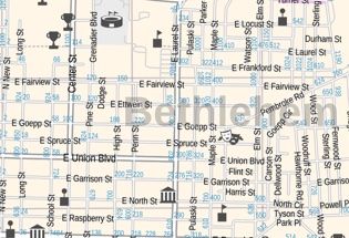 Bethlehem PA Zip Code Map