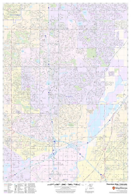 Thornton Map, Colorado