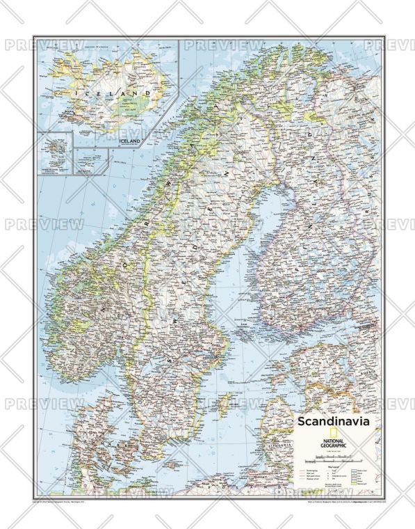 Scandinavia Atlas Of The World 10Th Edition Map