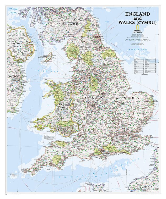 England And Wales Classic Map