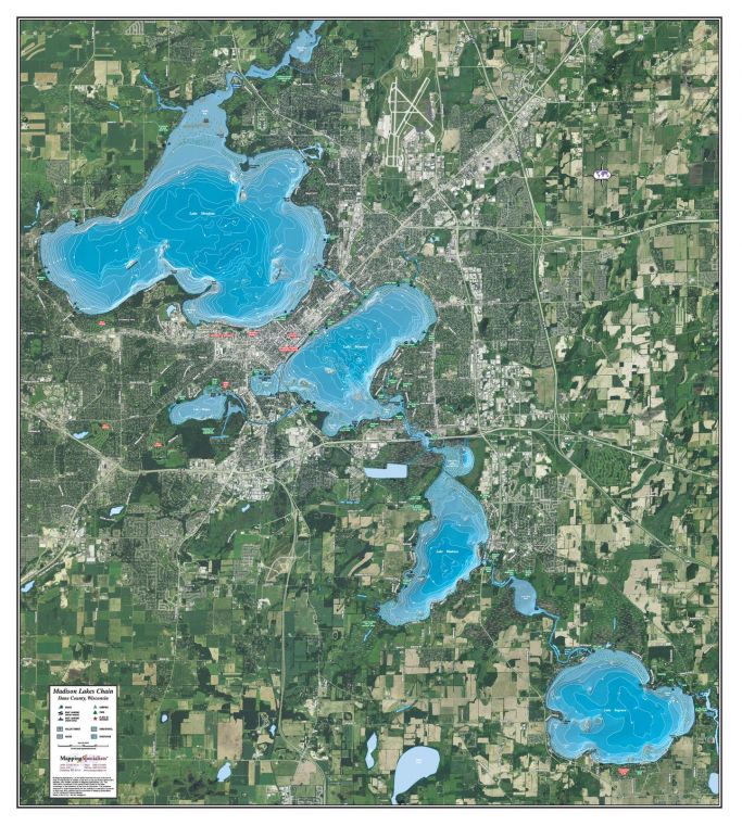 Madison Lakes Chain Map
