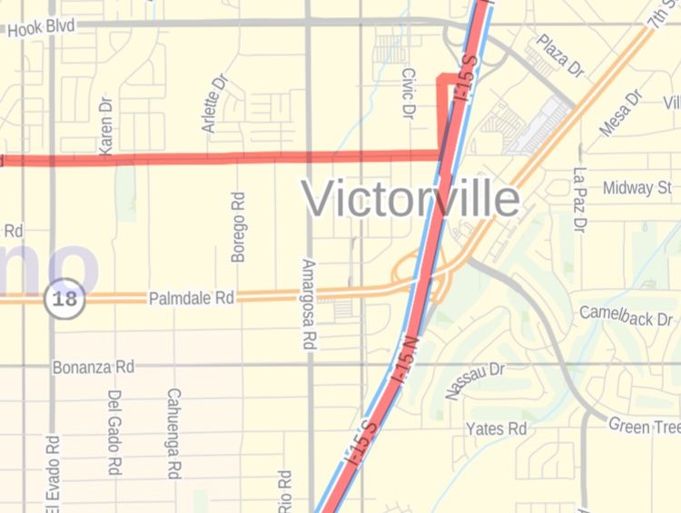 Zip Code Map For Victorville CA
