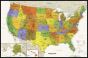 Contemporary Usa Wall Map